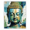 Buddha Arca Absztrakt Színekben - számfestő készlet - Számfestő.hu - 40×50cm - Keret nélkül