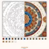 Buddhista Szimbólumok Mandala - számfestő készlet - Számfestő.hu - 40×50cm - Keret nélkül