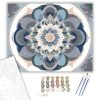 Pasztell Kör Mandala - számfestő készlet - Számfestő.hu - 80×100cm - keretre feszítve
