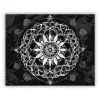 Fehér Mandala Kőhatással - számfestő készlet - Számfestő.hu - 40×50cm - Keret nélkül