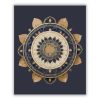 Arany Mandala Kék Alapon - Számfestő.hu