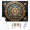 Arany és Kék Mandala - számfestő készlet - Számfestő.hu - 40×50cm - keret nélkül