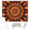 Tüzes Mandala Átalakulás Mintával - számfestő készlet - Számfestő.hu - 40×50cm - keret nélkül