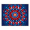 Szikrázó Mandala Vörös és Kék Színekkel - Számfestő.hu