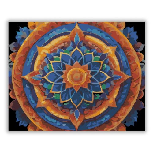 Szivárványos Csakra Mandala - Számfestő.hu