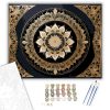 Arany Csipkés Mandala - számfestő készlet - Számfestő.hu - 40×50cm - keret nélkül