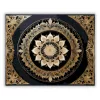 Arany Csipkés Mandala - számfestő készlet - Számfestő.hu - 40×50cm - Keret nélkül
