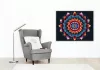 Luminous Virágos Mandala Arany Középponttal - számfestő készlet - Számfestő.hu - 40×50cm - keret nélkül