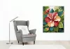 Trópusi Hibiszkusz Mandala - számfestő készlet - Számfestő.hu - 60×70cm - keret nélkül