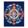 Csillag Mandala Élénk Színekkel - Számfestő.hu