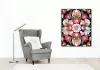 Virágkert Mandala Rózsákkal és Tulipánokkal - számfestő készlet - Számfestő.hu - 40×50cm - keret nélkül