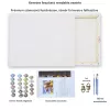Tavaszi Virág Mandala - számfestő készlet - Számfestő.hu - 60×70cm - keret nélkül