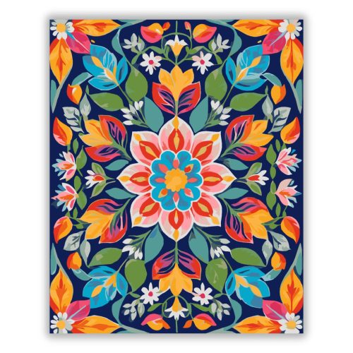 Tavaszi Virágbimbós Mandala - Számfestő.hu