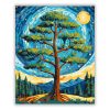 Van Gogh Stílusú Csillagos Mandala - Számfestő.hu