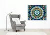 Természet Mandala Virágokkal és Levelekkel - számfestő készlet - Számfestő.hu - 40×50cm - keret nélkül