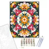 Virágos Mandala Rózsákkal és Tulipánokkal - számfestő készlet - Számfestő.hu - 40×50cm - keret nélkül