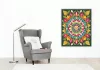 Tavaszi Virágos Mandala Élénk Színekkel - számfestő készlet - Számfestő.hu - 40×50cm - keret nélkül