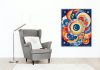 Van Gogh Stílusú Hold és Felhő Mandala - Számfestő.hu