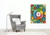 Virágos Mandala Élénk Színekkel - számfestő készlet - Számfestő.hu - 40×50cm - keret nélkül