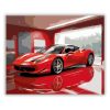 Fényes Piros Ferrari Showroom Világításban - Számfestő.hu