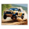 Rally Autó Ugrás Közben - számfestő készlet - Számfestő.hu