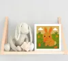 Cuki Nyuszi Répával - gyerek számfestő készlet - Számfestő.hu - 30×30cm - keret nélkül