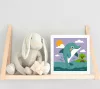 Vidám Delfin a Napfényes Tengeren - gyerek számfestő készlet - Számfestő.hu - 40×40cm - keretre feszítve