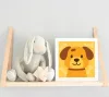 Vidám Kiskutya Csontokkal - gyerek számfestő készlet - Számfestő.hu - 50×50cm - keretre feszítve