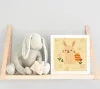 Mosolygós Nyuszi a Virágok Között - gyerek számfestő készlet - Számfestő.hu - 50×50cm - keret nélkül