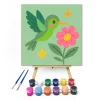 Cuki Kolibri a Virágok Között - gyerek számfestő készlet - Számfestő.hu - 20×20cm - keretre feszítve