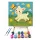 Vidám Bárányka a Rét Közepén - gyerek számfestő készlet - Számfestő.hu - 40×40cm - keretre feszítve