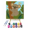 Cuki Koala a Fán - gyerek számfestő készlet - Számfestő.hu - 30×30cm - keret nélkül