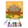 Cuki Madárfiókák a Fészekben - gyerek számfestő készlet - Számfestő.hu - 20×20cm - keretre feszítve