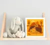Szundikáló Sün az Őszi Levélkupacban - gyerek számfestő készlet - Számfestő.hu - 30×30cm - keretre feszítve