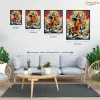 Durga Istennő Tigris Hátán - számfestő készlet - Számfestő.hu - 40×50cm - Keretre feszítve
