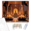 Hindu Templom Belső Aarti Ceremóniával - számfestő készlet - Számfestő.hu - 40×50cm - keret nélkül