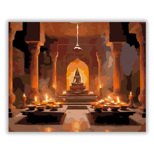 Hindu Templom Belső Aarti Ceremóniával - Számfestő.hu