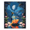 Krishna Éjszakai Fuvolajátéka - számfestő készlet - Számfestő.hu