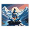 Shiva Meditáció a Himalájában - számfestő készlet - Számfestő.hu