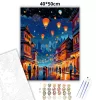 Diwali Éjszakai Ünneplés - számfestő készlet - Számfestő.hu - 40×50cm - Keret nélkül
