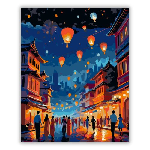 Diwali Éjszakai Ünneplés - Számfestő.hu