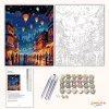Diwali Éjszakai Ünneplés - számfestő készlet - Számfestő.hu - 40×50cm - Keret nélkül
