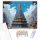 Díszes Hindu Templomtorony - számfestő készlet - Számfestő.hu - 40×50cm - keretre feszítve