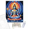 Vishnu Kozmikus Harmóniában - számfestő készlet - Számfestő.hu - 40×50cm - keret nélkül