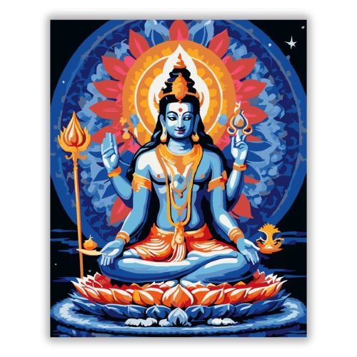 Vishnu Kozmikus Harmóniában - számfestő készlet - Számfestő.hu
