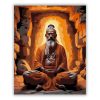 Meditáló Sadhu a Barlangban - Számfestő.hu
