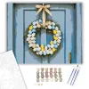 Húsvéti Koszorú Festett Tojásokkal - számfestő készlet - Számfestő.hu - 40×50cm - keretre feszítve