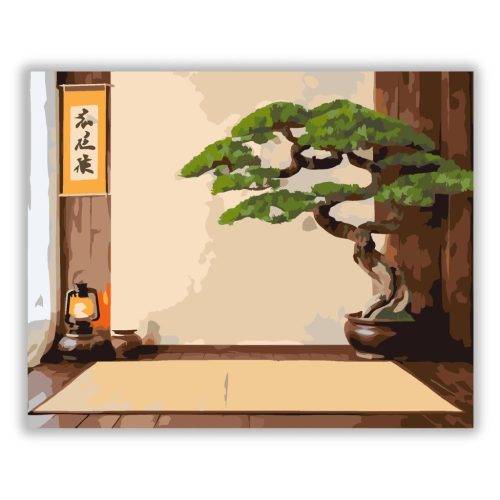 Bonsai és Zen Kalligráfia - számfestő készlet - Számfestő.hu