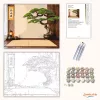 Bonsai és Zen Kalligráfia - számfestő készlet - Számfestő.hu - 40×50cm - Keret nélkül