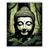 Buddha Fej és Páfrányok Zen Kertben - Számfestő.hu